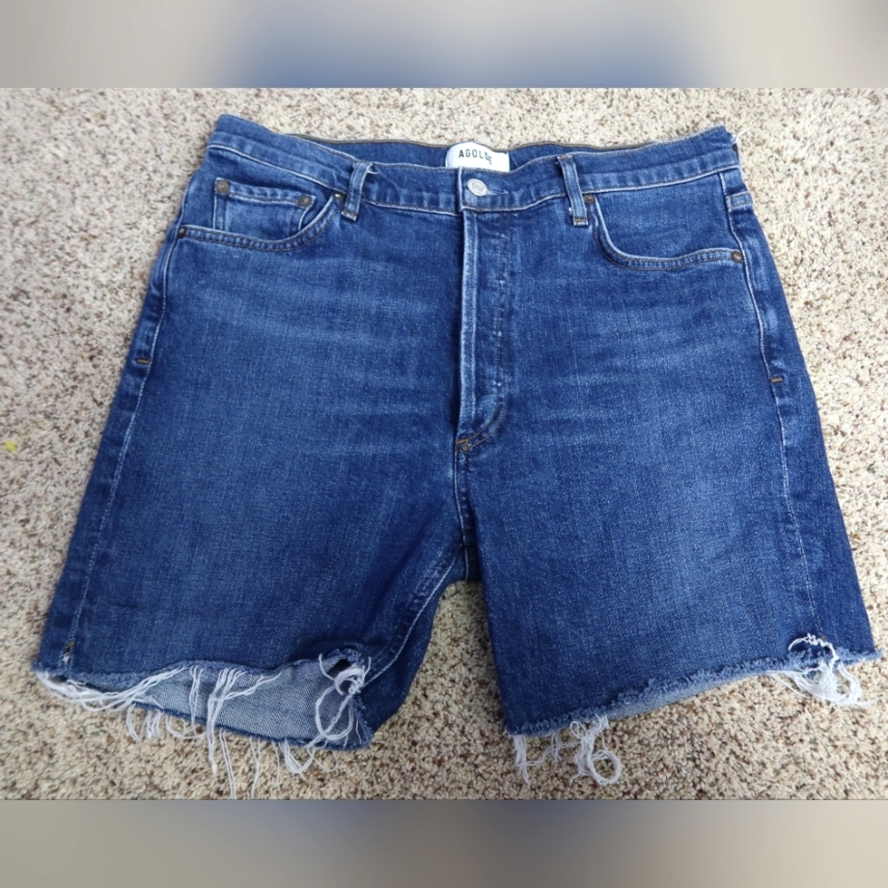 Agolde Blue Jean Shorts